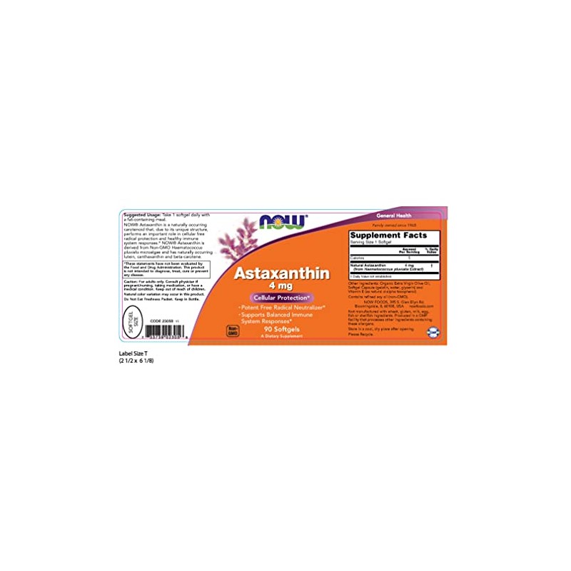 Now Foods Astaxanthin, 90 CT