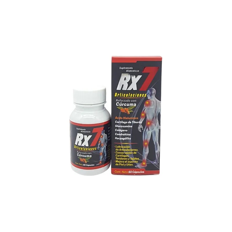 Rx7 Articulaciones 60 Cápsulas Sabor Sin Sabor