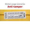 100PCS Tamper-Proof High-Residue VOID Security Labels/Anti-Counterfeit Seals/One-Time Use Protects Product