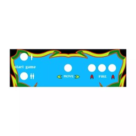 DIY Retro Arcade Skinned Galaga 60 in 1 Replacement CPO Control Deck for Arcade1Up PartyCade