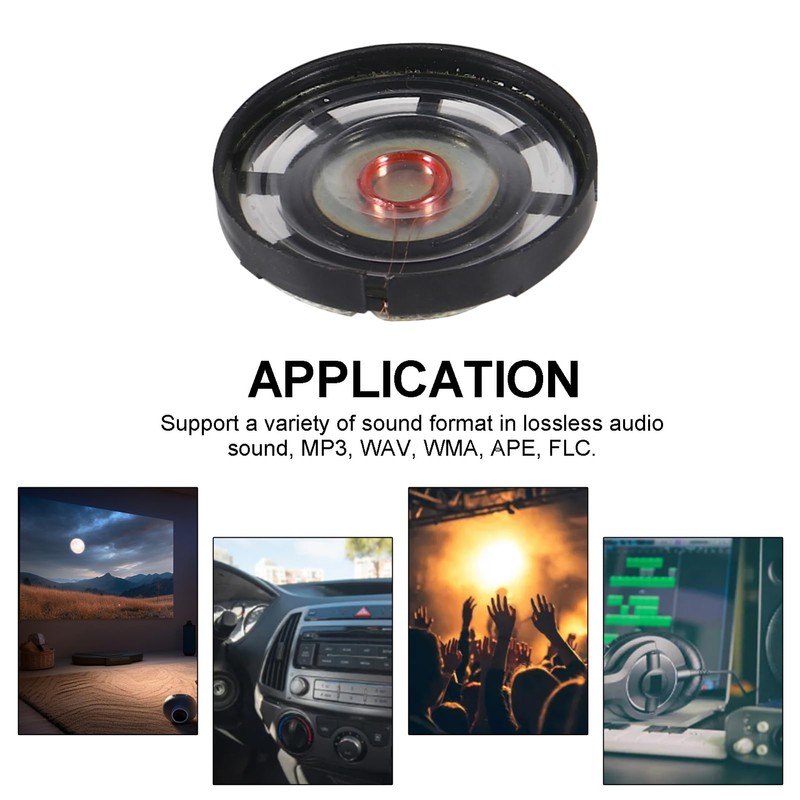 ACEIRMC 10pcs 0.25W 8 Ohm DIY Magnetic Speaker 29mm Diameter