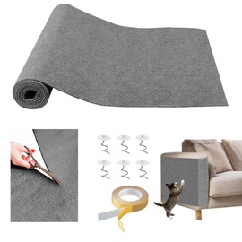 78.7"x15.8"Cat Scratcher & Couch Protector for Sofa - Scratch Pad, Scratching Post for Cats, Furniture Protector from Claws(Light Gray)