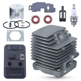 Atunee 34mm Cylinder Piston Exhaust Muffler Kit for Stihl FS75 FS80 FS85 FC75 FC85 Trimmer Replace 4137-140-0603, 4137 020 1202, 4137 020 1201