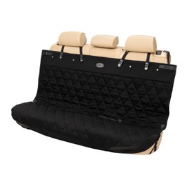 PetSafe Happy Ride Quilted Bench Seat Cover - Long-Lasting Waterproof Padded Backseat Protection with Secure Seatbelt Access - Keeps Leather Seats Clean & Protects from Scratches