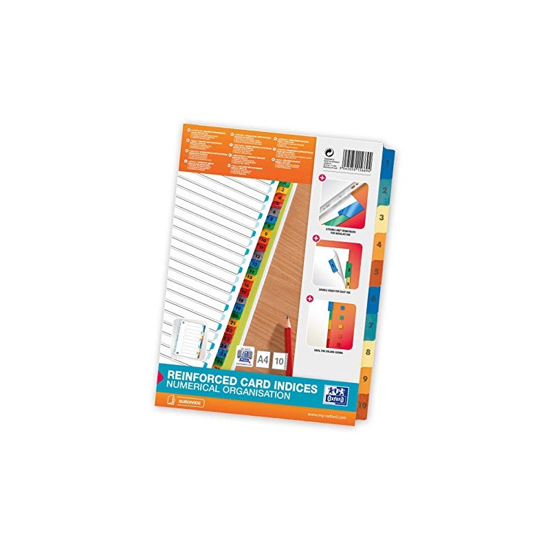 Elba Plastic Register Strong Line Blank, 10 Sheets 1 Register