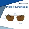 In Style Eyes Just Chillin' Aviator Bifocal Sunglasses - Metal