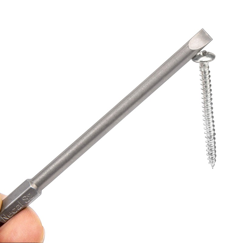 Rocaris 7 Pack Flat Head Slotted Tip Screwdriver Bit Set