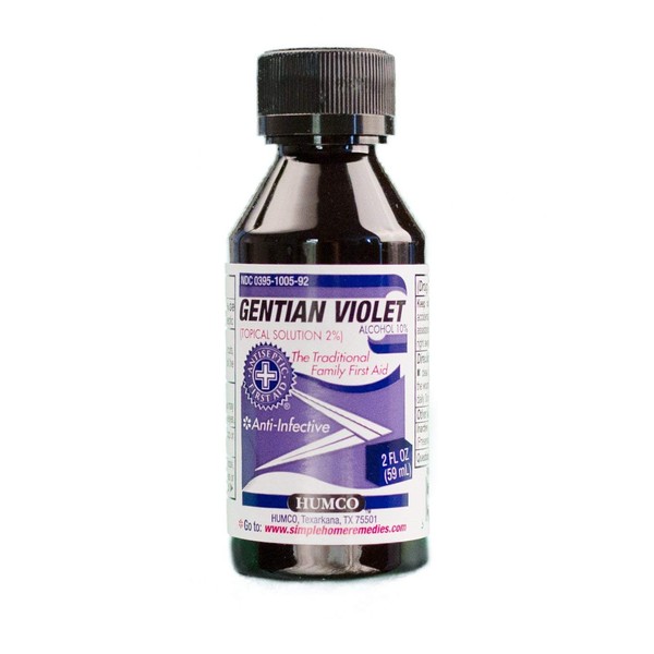 GENTIAN VIOLET SOL 2% ***HUM Size: 2 OZ Packaging may vary
