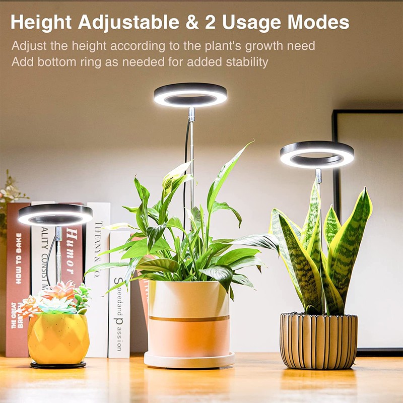 Ground-plugged Plant Light Timable Dimmable Angel Ring Full Spectrum Imitation
