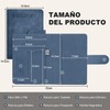 Porta Pasaporte con Bloqueo RFID, Porta Pasaporte y Visa Impermeable,
