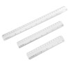 jojofuny 6pcs Aluminum Ruler Measuring Tools for Drawing Woodworking and