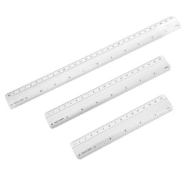 jojofuny 6pcs Aluminum Ruler Measuring Tools for Drawing Woodworking and Engineering Includes and Rulers Dual Measurement Units