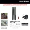 Dogo Tuls ET1020 Juego 3 Machuelos Aac 3/4"-10 Nc
