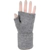 styleBREAKER 09010052 Women's Fingerless Knitted Gloves Plain with Waistband Warm