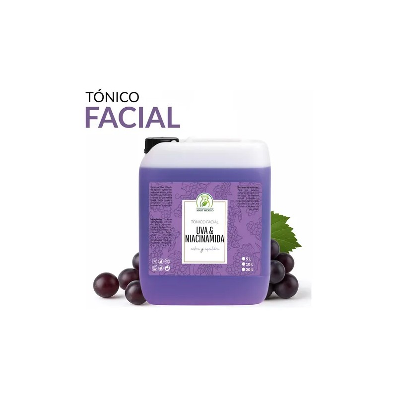 Tónico Uva & Niacinamida Facial 5 Litros