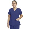STAT MEDICAL WEAR Women Scrub Set, V-Neck Top with 3