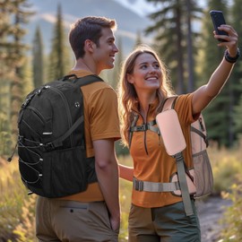 25L Hiking Backpack for Women Men, Lightweight Small Travel Backpack Waterproof, Daily Use with Waist Strap and Phone Pocket