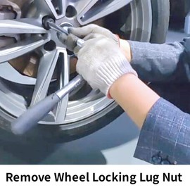 DPTOOL Lug Nut Remover Socket Set, Wheel Locking Stripped Nut Extractor Old Rusted Damaged Emergency Bolt Remove Twist Socket 17mm 19mm 21mm 22mm 27mm