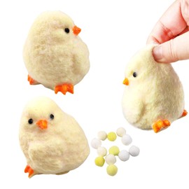 Handmade Chicken Squishy Toys，Cute Ultra Soft Chick Squeeze Fidget Toys for Stress Relief ，Kawaii Sticky Squishies AnimalsToys for Adults Kids,Sensory Toys Used for Decorative Easter Egg (2Pack)