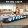 LussoAmor Twin Size 10 Inch Air Mattress with 4000mAh Rechargeable
