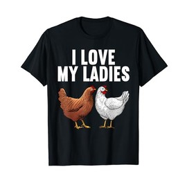 Funny Chicken Art For Men Women Kids Farming Chicken Farmer T-Shirt