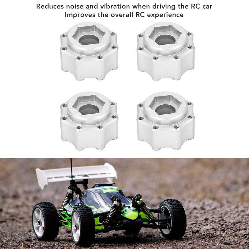 4pcs 17mm Hex Adapter Professional Aluminum Alloy Fine Machined 3.8