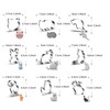 WJSYSHOP Cat Cookie Cutters 9-Pc Set - B