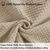 PHF 100% Cotton Waffle Blanket Double Size 150 x 200cm