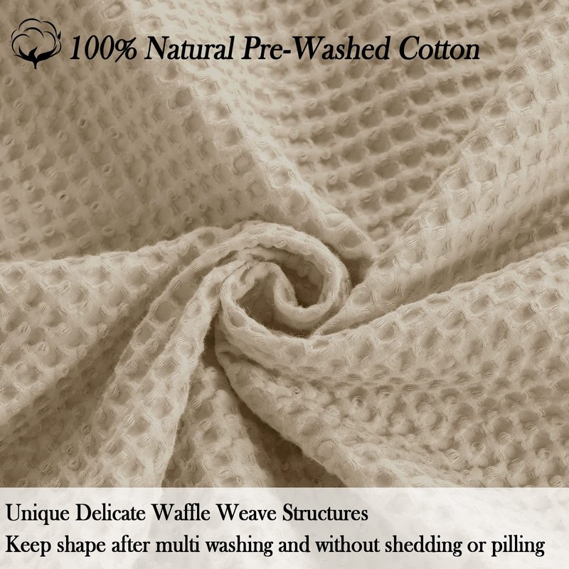 PHF 100% Cotton Waffle Blanket Double Size 150 x 200cm