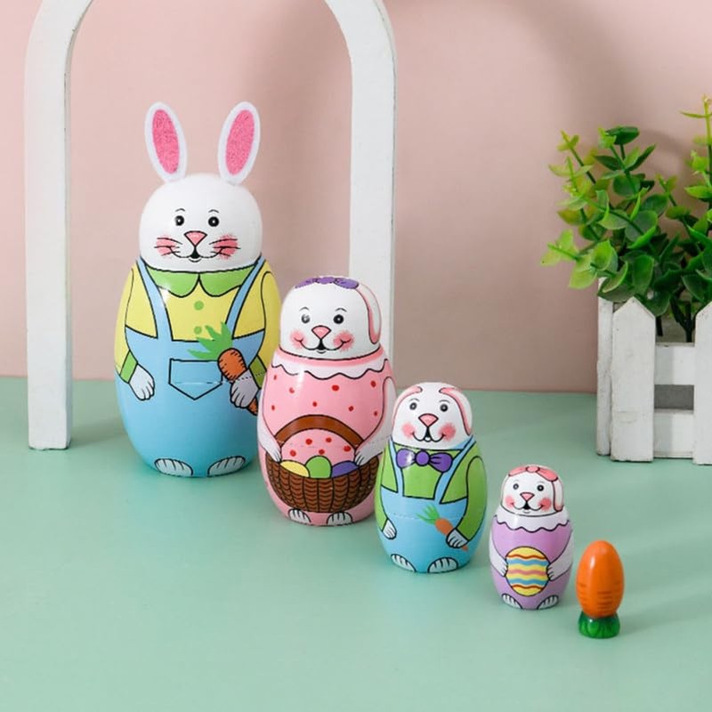 MAGICLULU 1 Set Creative for Craft Adorable Russian Decorations Doll