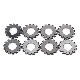 DNYSYSJ 8 Pcs DP12/ DP20 Involute Gear Cutter 22mm Angle Gear Mill Cutter for Milling Machine