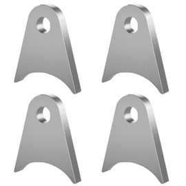iLIZBay Weld On Tabs, Carbon Steel Shock Mounts, Universal Fabrication Tabs Axle Mount with 1/2" Hole, 2-11/16" Height x 2-4/9" Wide x 1/4" Thick for Off-Road Suspension, Fabrication Project – 4 Pack
