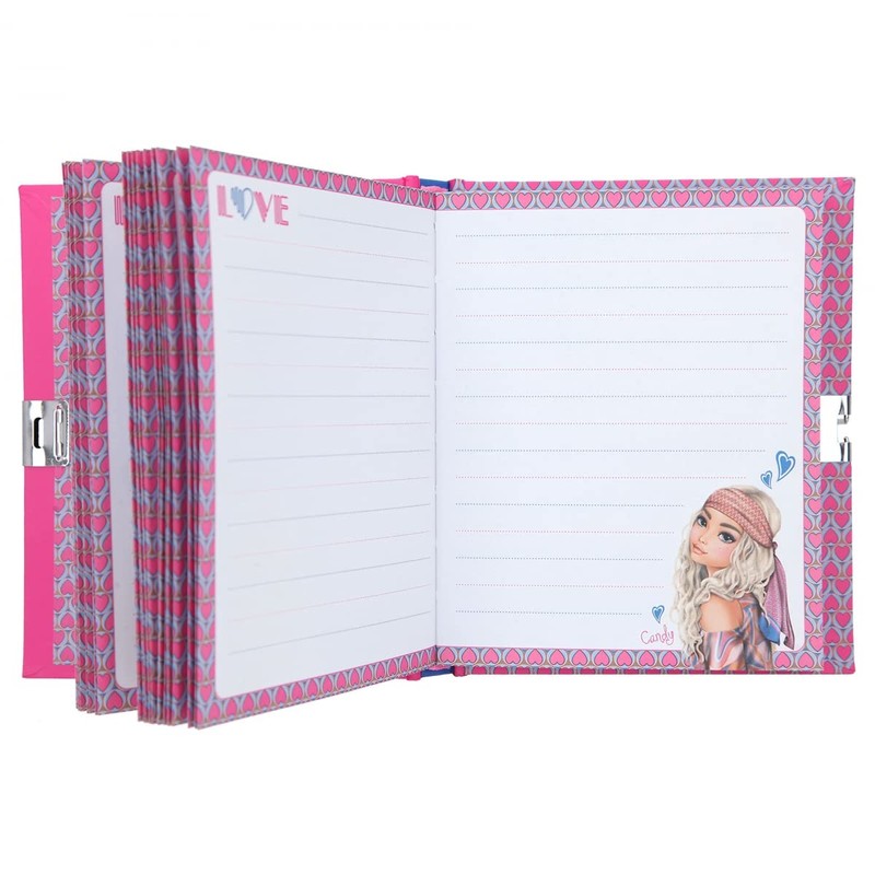 Depesche TOPModel Seventies 12053 Diary with Pink and Blue Model,
