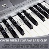 QMG Piano and Keyboard Full Set Stickers for White and