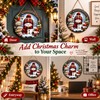 Christmas Snowman Hanging Ornament for Holiday Décor – 7.9-Inch Round
