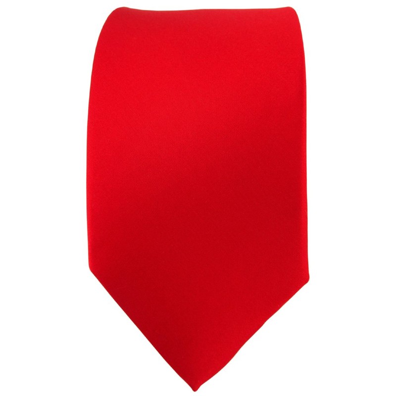 TigerTie Fashionable Satin Silk Tie in Various Colours Plain Tie