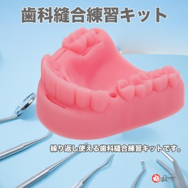 Rubonarie Suture Practice Kit Dental Suture Practice Kit Oral Suture Suture Tool Periodontal Suture (Pink)