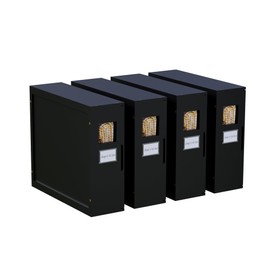 Under Bed Storage Organizer, Bamboo Storage Bins for Bed Sheets, Duvet Covers, and Pillows, Linen Closet Organizer with Window and Label, Space-Saving Bedding Storage Solution (Black, 4 Pack)