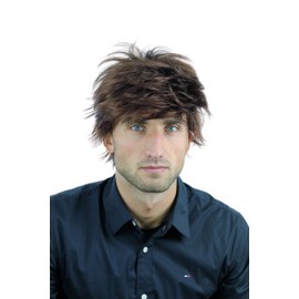 Wig Me Up – Wig Wig Men Short Brown with Auburn Mixed Brown Wl 2052 A Wild Youthful and 4T33