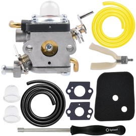 FitBest Carburetor with Air Filter Tune Up Kit for Husqvarna 122HD60 122HD45 Jonsered HT2223 HT2218 Redmax CHT220 CHT220L SuperLite Hedge Trimmer 523012401 596658301 Carb