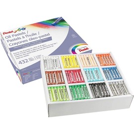 Pentel Arts Oil Pastels, 432 Piece Classroom Size Pack (PHN-12CP), Assorted