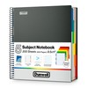 Dunwell 5-Subject Notebook, College Ruled, Colorful Movable Pocket Dividers with