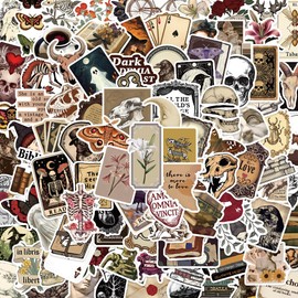 100pcs Dark Vintage Academia Aesthetic Magic Potion Stickers Retro Journal Scrapbook Wizard Apothecary Funny Decals Bottle Luggage Bike Car Laptop Phone Waterproof Graffiti Stickers for Teens Adults