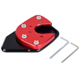 Kickstand Pad, Motorcycle Foot Side Stand Extension Kickstand Pad Plate Anti-slip Kickstand Pad for Honda NC750X 17-18 (Red)