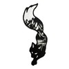Fox Mountain Silhouette Embroidered Iron on Sew on Patch