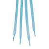 Allegra K Shiny Shoelaces, Flat Shoelaces, Shiny, 1 Pair, blue