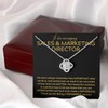 Sales and Marketing Director Necklace Message Card Box Love Knot