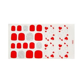 Generic 22Pcs Blue Glitter Silver Gold Stripes Lines Toe Nail Wraps Stickers H052 Nail Wraps Stickers Manicure Supplies for Women Nails Full Long Lasting Easy Apply and Remove