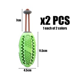 NyxSeat 2 Stück Hunde-Leckerli-Spender, Naturkautschuk-Kaustab, Kauspielzeug, Hundezahnbürste, Hundespielzeugball, Geeignet Für Kleine, Mittelgroße Und Große Hunde