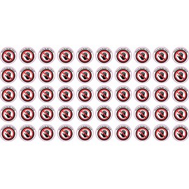 StickerTalk Please Do Not Touch Vinyl Stickers, 1 Sheet of 50 Stickers, 0.5 inches by 0.5 inches Each